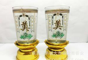 福瀚堂白千古無煙蓮花水晶燭 當(dāng)環(huán)保美學(xué)點(diǎn)亮11.5厘米的清澈時(shí)光